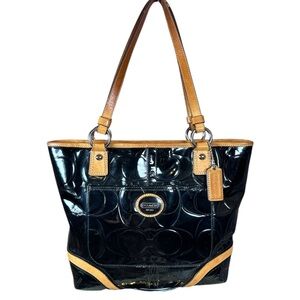 Coach Peyton Embossed Patent Leather Tote